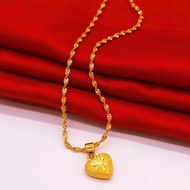 Emas 916 original lelong  birthday gift for women gold 916 original malaysia chain pendant charm gol