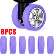 8pcs/set Pelindung Roda Koper / Silikon Pelindung Roda Koper Karet / Pelindung Roda Koper / Silikon