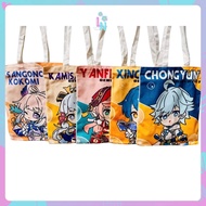 Anime 1-Sided Canvas Bag With Fashionable Zipper