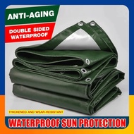 Thickened Waterproof Canvas Tarpaulin 130g/㎡ Canvas Canopy Rainproof Cloth Waterproof Shade Multipur