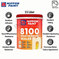 15L Nippon Paint 8100 Exterior Sealer Premium Wall Primer Undercoat Putih/ Tahan Luar Dinding Rumah/