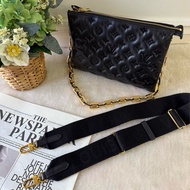 Coussin PM 小羊皮鏈帶/斜背二用枕頭包(黑色)