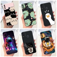 Itel A48 Cute Cat Dinosaur Duck Astronaut Cartoon Jelly Case ItelA48 A 48 Soft Silicone TPU Phone Ca