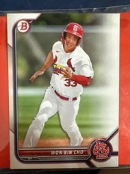 MLB 2022 Topps Bowman Baseball Card - St. Louis Cardinals 聖路易紅雀隊 外野手Won-Bin Cho 棒球卡 球員卡