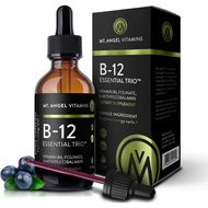 Mt.AngelVitamins-B12EssentialTrio-VeganSublingualDropswithHigh-PotencyylB12,B6&Folate-EasyAbsorption