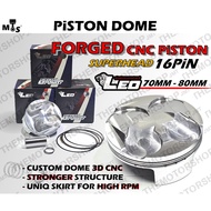 👍LEO RACING CNC 78MM 80MM 75MM 3.5MM DOME CAST/ FORGED PISTON LC135 Y15ZR 16PIN 16MM PIN 70MM 76MM 7
