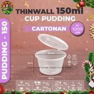 Thinwall 150 Ml Bulat Cup (Cartonan) - Gelas Merpati Wadah Puding Jely