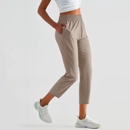Loose style 8  9 causal sport running pants for women activewear