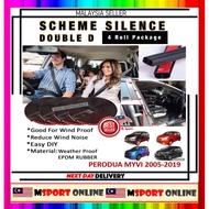 4ROLL Perodua Myvi 2005 2012 2015 2017 2018 2019 SCHEME SILENCE 4.3 Meter Rubber Seal Wind & Sound P
