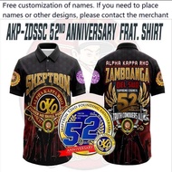 AKP 52ND FOUNDING ANNIVERSARY FRAT 3D POLO T-SHIRT- POWER WE SHALL POSSESS-FREE CUSTOM NAME AND LOGO