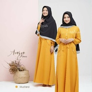 [✅Baru] Athiyyah Arasya Dress Gamis Polos Basic Dress Lady Zara /