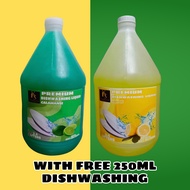 1 Gallon Dishwashing liquid with FREE 250ml Dishwashing (Antibacterial Agent)