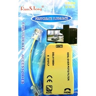 ADSL Filter box (1-2) Phone connector TV conector