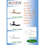 ACORN Fantasia DC-356 CEILING FAN with RGB LED Light and remote control