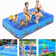Inflatable Swimming Pool 3 Layer 1.8 meters | Family Pool | Baby Pool | Bathtub