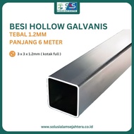 Besi Hollow Galvanis 30x30x1.2 mm Kotak Full