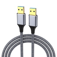 USB 3.0 Cable, 1/2/3/5 meters, Male to Male, Nylon Braided USB Cord, for External SSD, USB Fan, KVM 