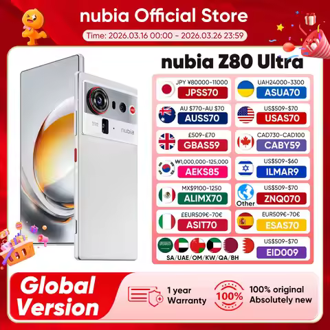 Nubia Z80 Ultra 2025 New Version 1.5K 144Hz Display Snapdragon 8 Elite Gen 5 90W Fast Charge 7200mA 