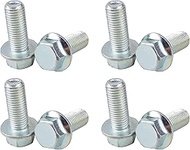 8pcs M10 x 1.25mm Bolt M10-1.25 x 25mm Hex Head Flange Bolt for Most Brands of ATV UTV Quads 4 Wheel