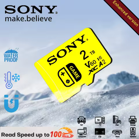 SONY Micro SD Card A2 V60 Fast 4K UHD TF Memory Card Compatible with Lenovo Nintendo Switch Drone - 
