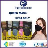 QUEEN Mask Adult Mask KF94 Mask 5PLY Earloop 4D Korea Evo