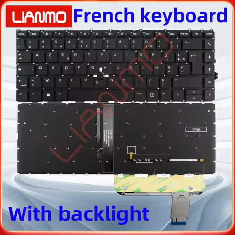 French Laptop Keyboard Suitable for HP 840 G7 840 G8 845 G7 845 G8 745 G7 745 G8 Zbook14 G7 Zbook14 