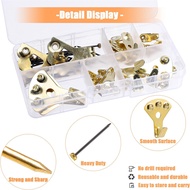 64pcs/box 10-100 lbs Heavy Duty Picture Frame Hangers Photo Frame Hanging Hooks