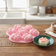 7-Cavity Silicone Mold for Cat Paw Cakes, Dog Paw Glue, Candles, Gypsum, White Jelly, Resin Crafts