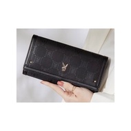 PLAYBOY - 翻蓋長夾 Brilliant系列 - 黑色