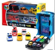 韓國直送 -----ICONIX Tayo Tomica 手提式 小巴士 收納 +  小巴士 6件套