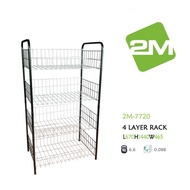 4 Layer Rack / Rak 4 Tingkat Rak Tingkat Multi Purpose Shelves Racks Diy 2m-7720
