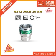 MATA 26 mm 1/ 2 DR 6 PT chrome vanadium socket wrench