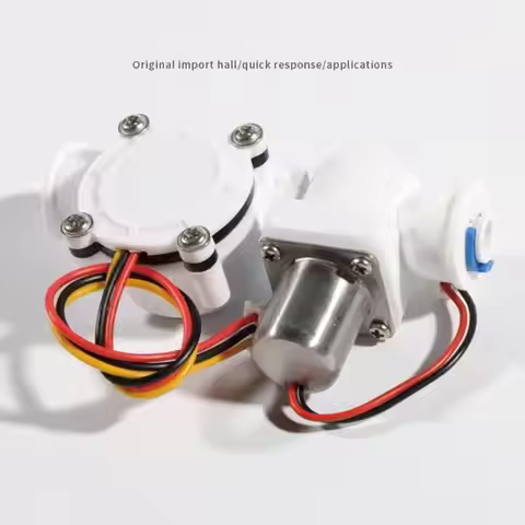0.5-8L/minWater Flow Sensor Switch Hall Effect Liquids Flowmeter Watch Control Machine Valve Integra