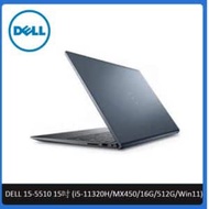 DELL Inspiron 5510 15吋筆電-月夜灰藍 (i5-11320H/MX450/16G/512G/Win11)