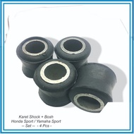 Honda Sport Shock + Bosh Rubber Yamaha Sport/ -- Set -- - 4 Pcs -
