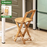 Bamboo Bar Stools 70/85/97 Cm In Height Foldable Easy To Carry And Space-saving Stable And Durable W