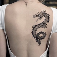 OhMyTat 東方龍 Asian Dragon 刺青圖案紋身貼紙 (2 張)