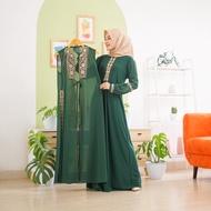 Abiyyuco TA9016 | Gamis Abaya Turkey Two Pieces Inner dan Outer Turki Busui Rompi Terpisah Turky Hi