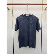 Prada/Prada 2026 Round Neck Short-Sleeved T-Shirt Couple Style Men Style Trendy 2026 Early Spring Ne