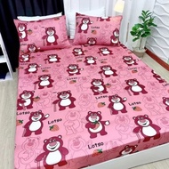 Lotso Strawberry Bear Bed Sheet Set 1M6 X 2M, 1m8x2m