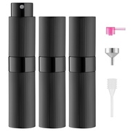 8ml Stripe Perfume Atomizer Spray Bottle, 3pcs Travel Cologne Sprayer Refillable, Empty Mini Portabl