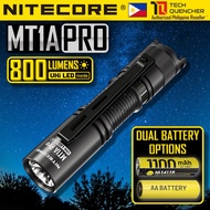 Nitecore MT1A Pro Flashlight - 800 Lumens - 1x AA Battery - 250m - USB-C Rechargeable Battery- IP68
