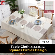 CERTO European Lace Table Cloth Table Cloth Cotton Table Mat TV Cabinet Table Cover Kain Meja Alas M