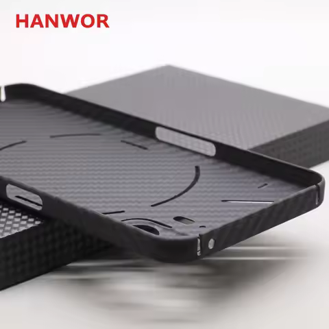 HANWOR Carbon Fiber Protective Case for Nothing Phone 2 5G Cases Ultra-thin Aramid Fiber Anti-drop N