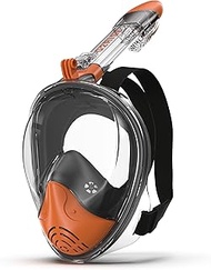 G2RISE Full Face Snorkel Mask Adults Snorkeling Set Gear with Detachable Camera Mount, Safe Breathin