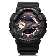 Casio GA-110RG-1A G-Shock Black Rose Gold 200M World Time Watch