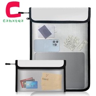 [LA19REA]Waterproof Fireproof Document Bag 2 Pack 15x11 Inch and 8x5 Inch Fire Proof Bag for Documen