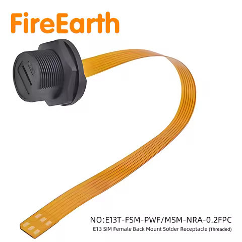 Ultra Soft Flat FPC Threaded Nano/Mini SIM Card Extension Cable IP67 Waterproof Socket Phone Card Sl