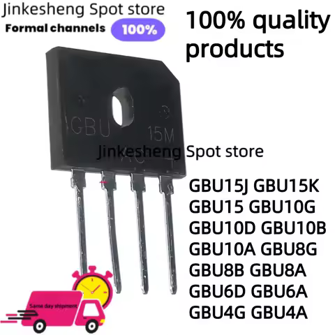 10PCS GBU15J GBU15K, GBU15, GBU10G, GBU10D, GBU10B, GBU10A, GBU8G, GBU8B, GBU8A, GBU6D, GBU6A, GBU4G