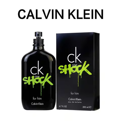 Calvin Klein One Shock men Eau De Toilette Spray 200ml Amber Spicy Scent Men's Perfume Authentic Ori
